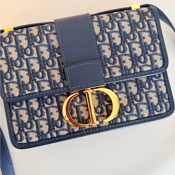 Dior Blue and Gold Crossbody Bag - Picture 2 of 7